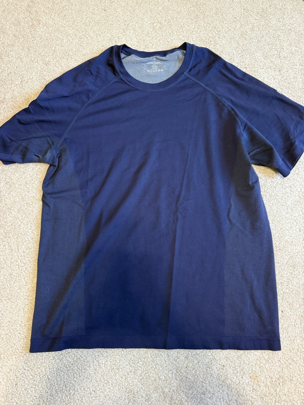 Men's Navy Fabletics Short-Sleeve Performance Shirt